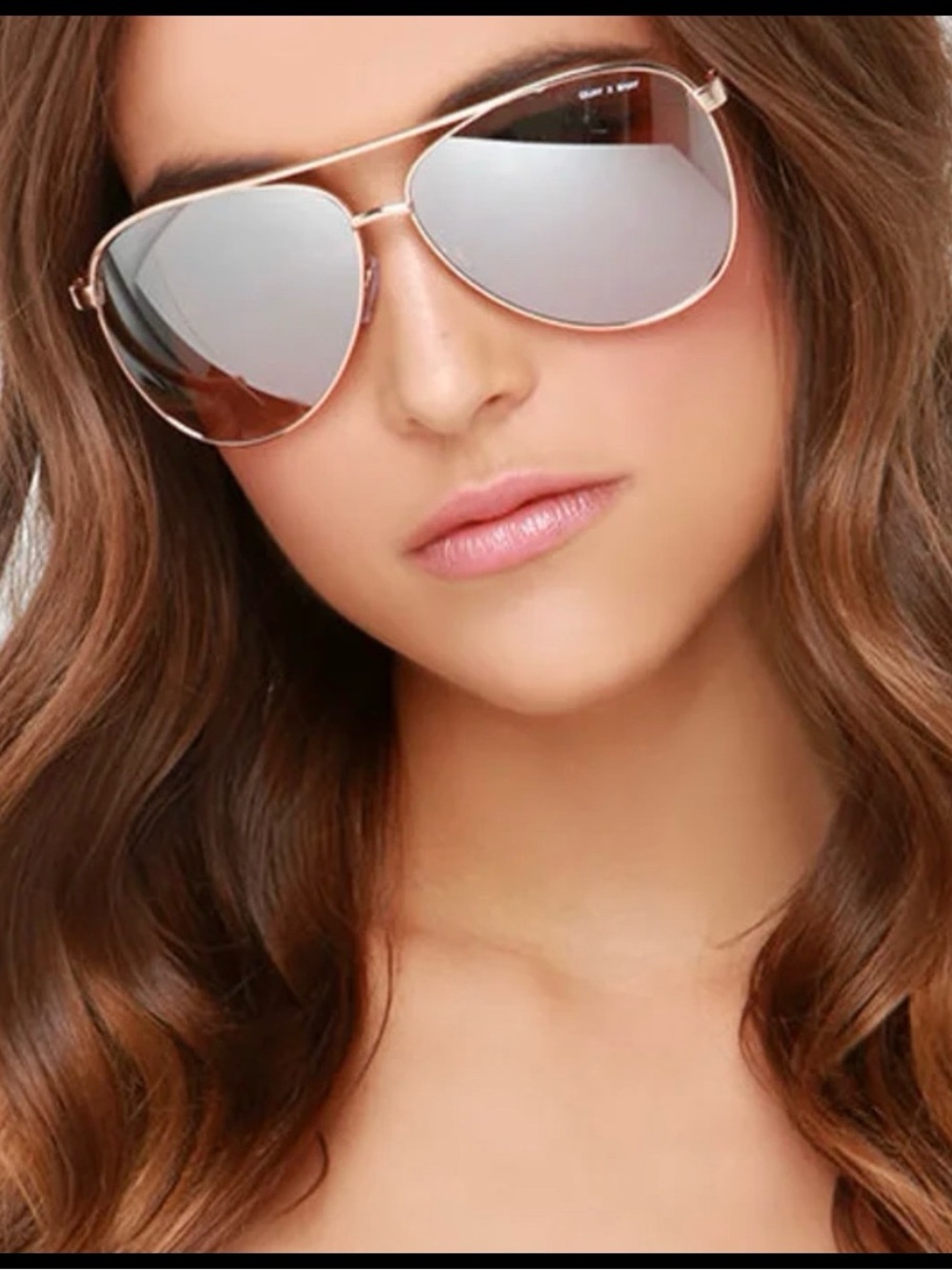 Quay Australia Vivienne Rose Gold Sunglasses - Picture 7 of 7